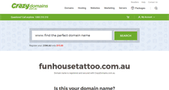 Desktop Screenshot of funhousetattoo.com.au