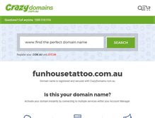 Tablet Screenshot of funhousetattoo.com.au